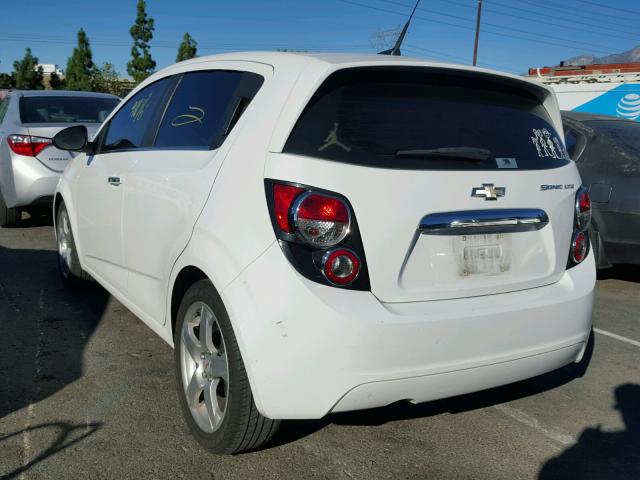 1G1JE6SH6C4163947 - 2012 CHEVROLET SONIC LTZ WHITE photo 3