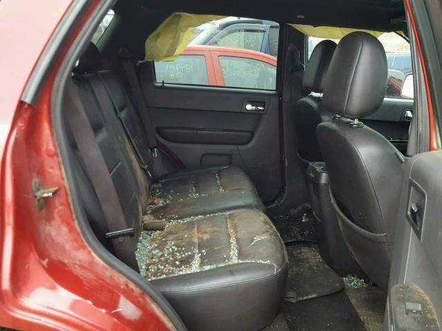 1FMCU94138KA16715 - 2008 FORD ESCAPE LIM RED photo 6