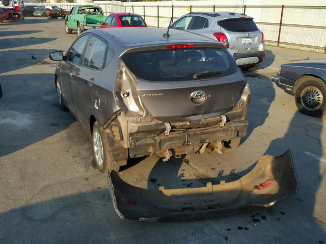 KMHCT5AE1EU165854 - 2014 HYUNDAI ACCENT GLS GOLD photo 3