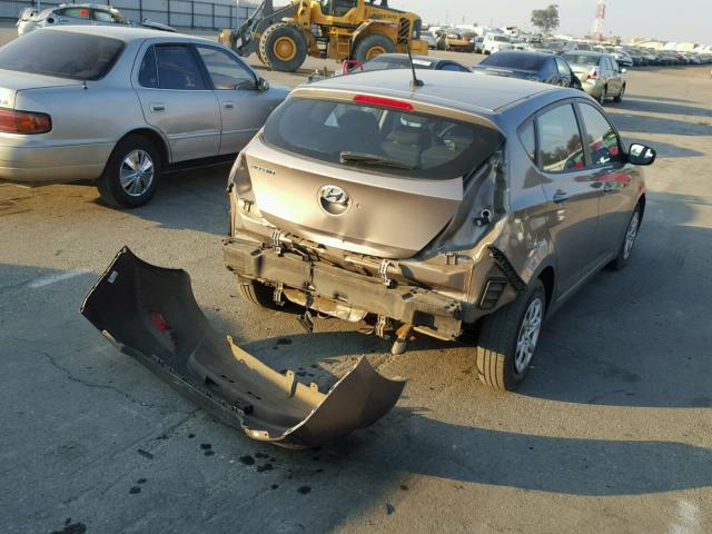 KMHCT5AE1EU165854 - 2014 HYUNDAI ACCENT GLS GOLD photo 4