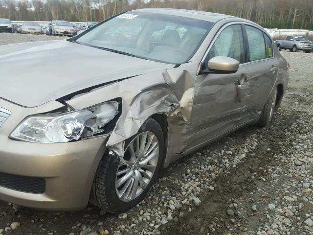 JNKCV61F79M358852 - 2009 INFINITI G37 GRAY photo 9