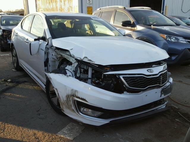 KNAGM4AD2D5038489 - 2013 KIA OPTIMA HYB WHITE photo 1