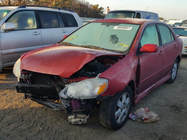 2T1BR32E98C879508 - 2008 TOYOTA COROLLA CE RED photo 2