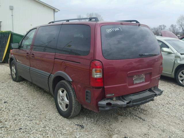 1GMDV23E75D125076 - 2005 PONTIAC MONTANA BURGUNDY photo 3