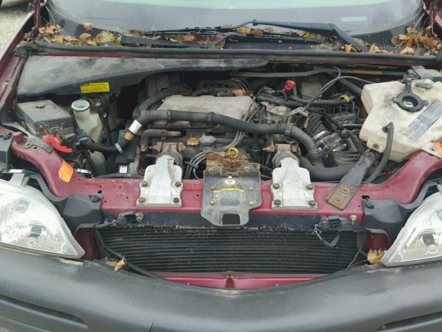 1GMDV23E75D125076 - 2005 PONTIAC MONTANA BURGUNDY photo 7