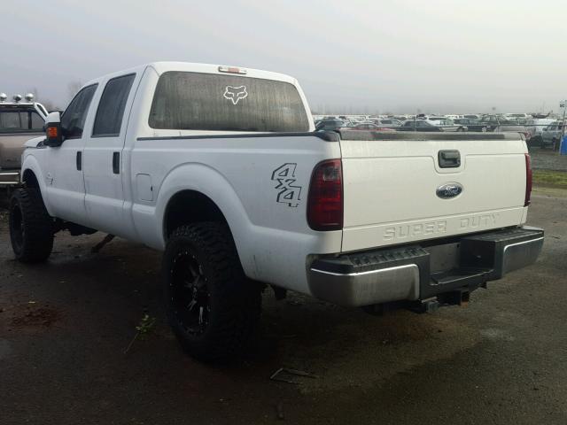 1FT7W2BT2EEA16212 - 2014 FORD F250 SUPER WHITE photo 3