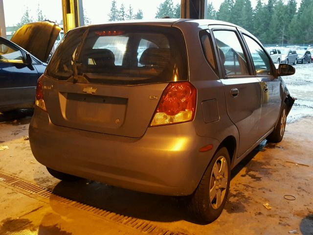 KL1TD66628B113178 - 2008 CHEVROLET AVEO BASE BLUE photo 4