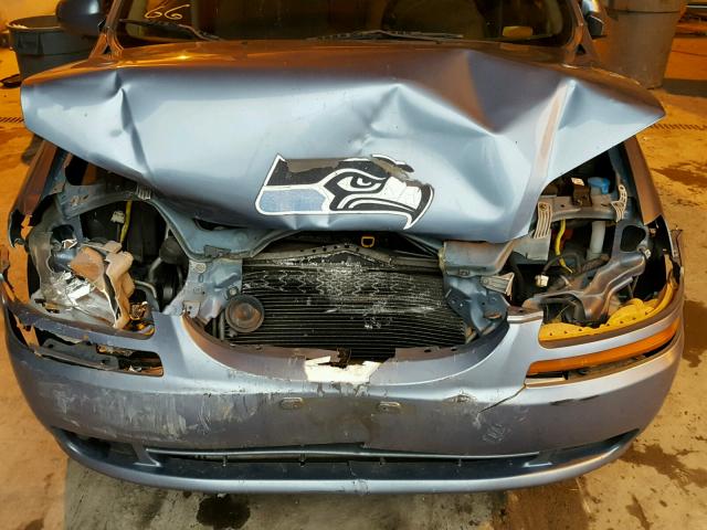 KL1TD66628B113178 - 2008 CHEVROLET AVEO BASE BLUE photo 9