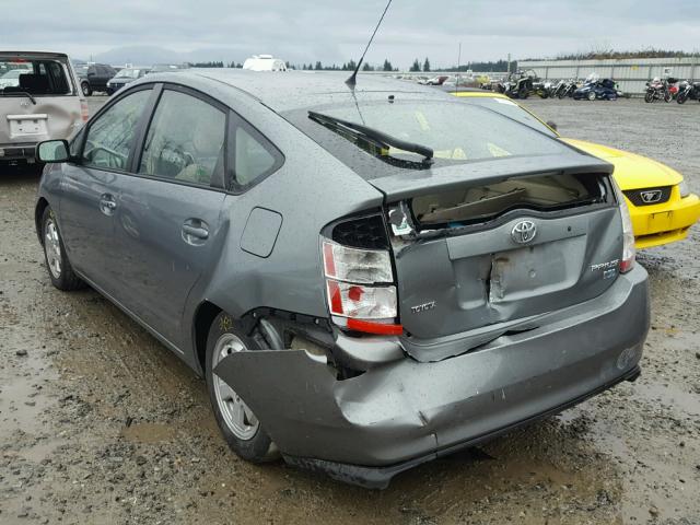 JTDKB20U553052554 - 2005 TOYOTA PRIUS GRAY photo 3