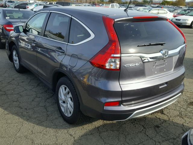 3CZRM3H59GG716148 - 2016 HONDA CR-V EX ნაცრისფერი ფოტო 3