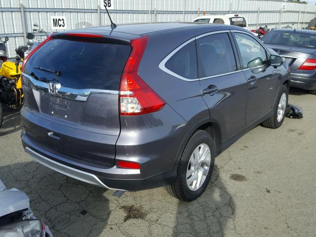 3CZRM3H59GG716148 - 2016 HONDA CR-V EX GRAY photo 4