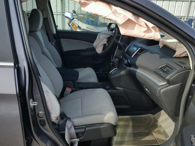 3CZRM3H59GG716148 - 2016 HONDA CR-V EX ნაცრისფერი ფოტო 5