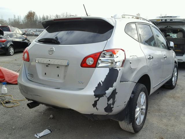 JN8AS5MT0CW612575 - 2012 NISSAN ROGUE S SILVER photo 4