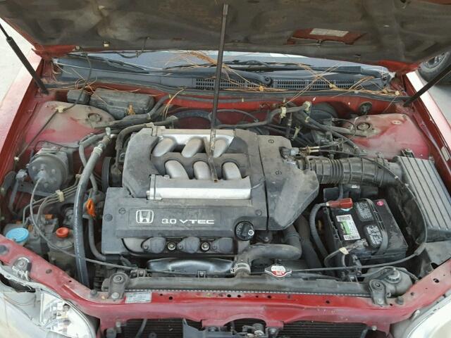 1HGCG2254YA042014 - 2000 HONDA ACCORD EX RED photo 7