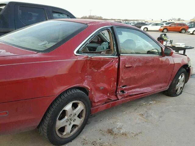 1HGCG2254YA042014 - 2000 HONDA ACCORD EX RED photo 9