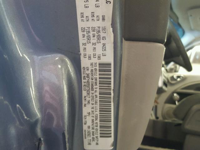 3A8FY48959T563017 - 2009 CHRYSLER PT CRUISER GRAY photo 10