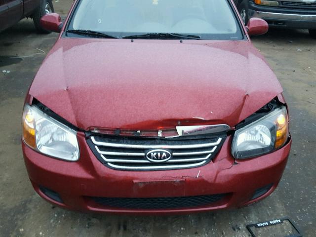 KNAFE221895646445 - 2009 KIA SPECTRA EX RED photo 9