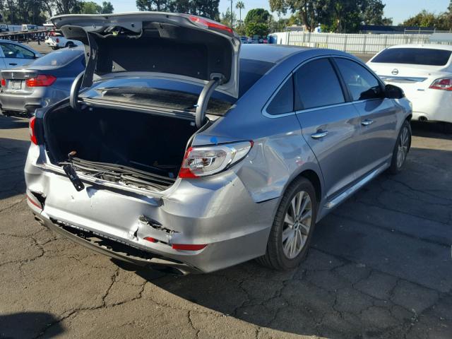 5NPE34AF0GH399075 - 2016 HYUNDAI SONATA SPO SILVER photo 4