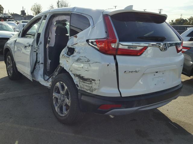 2HKRW2H84HH643073 - 2017 HONDA CR-V EXL WHITE photo 3