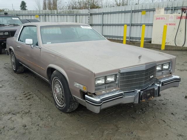 1G6AL5782EE639031 - 1984 CADILLAC ELDORADO BROWN photo 1