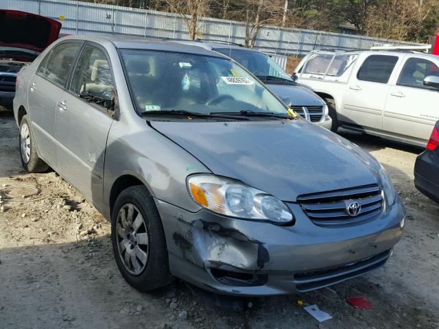 JTDBR38E030031477 - 2003 TOYOTA COROLLA CE GRAY photo 1