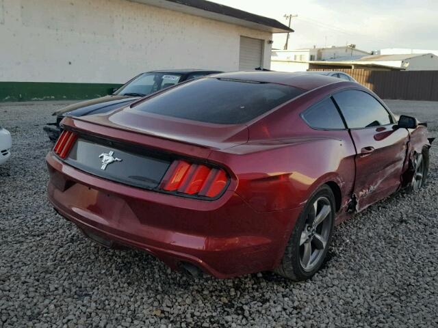 1FA6P8AM3F5337429 - 2015 FORD MUSTANG MAROON photo 4