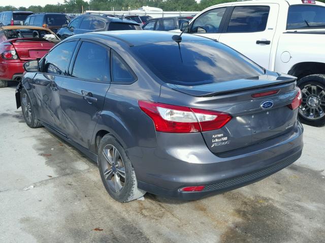 1FADP3F22EL360180 - 2014 FORD FOCUS SE GRAY photo 3