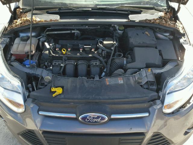 1FADP3F22EL360180 - 2014 FORD FOCUS SE GRAY photo 7