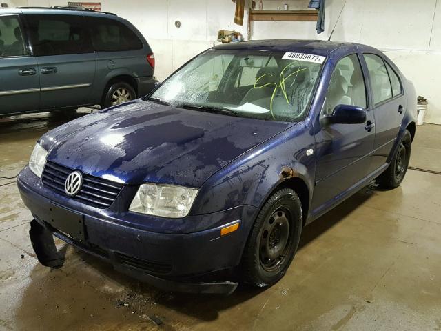 3VWSP69M32M181802 - 2002 VOLKSWAGEN JETTA GLS BLUE photo 2