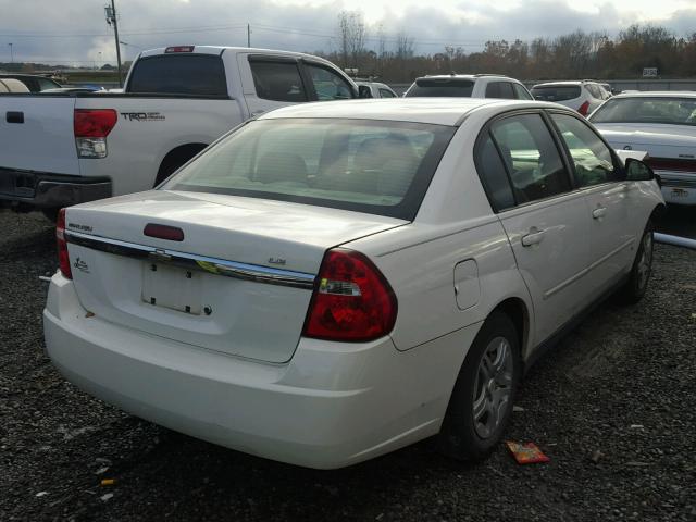 1G1ZS51F76F239450 - 2006 CHEVROLET MALIBU LS WHITE photo 4