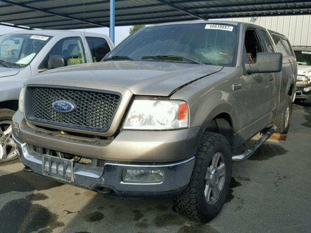 1FTPX14574NB69897 - 2004 FORD F150 BROWN photo 2