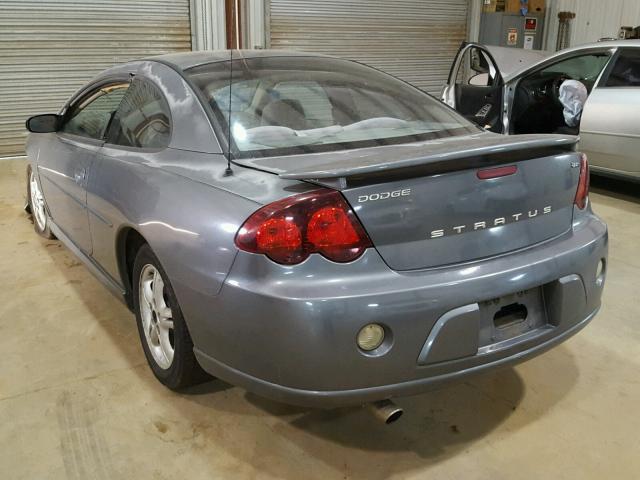 4B3AG42G93E158491 - 2003 DODGE STRATUS SE GRAY photo 3