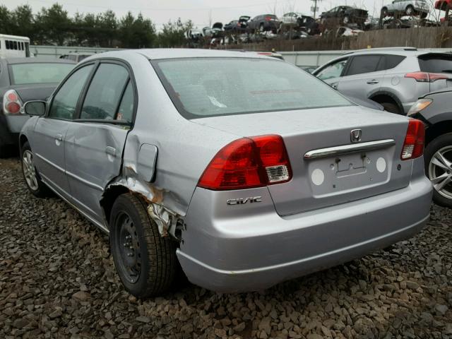 2HGES16633H919350 - 2003 HONDA CIVIC LX SILVER photo 3