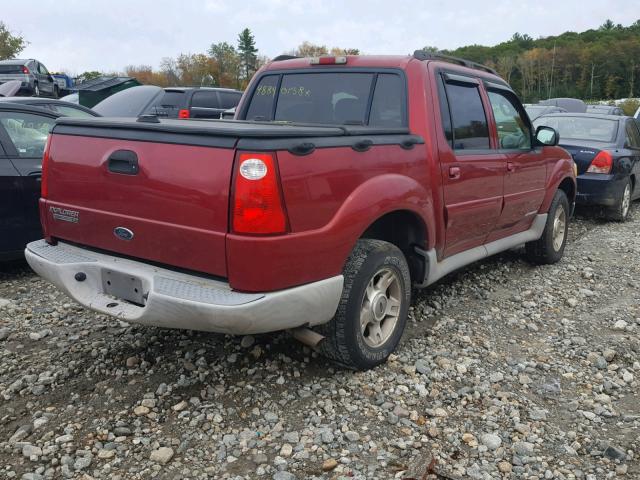 1FMZU77E03UB49149 - 2003 FORD EXPLORER S RED photo 4