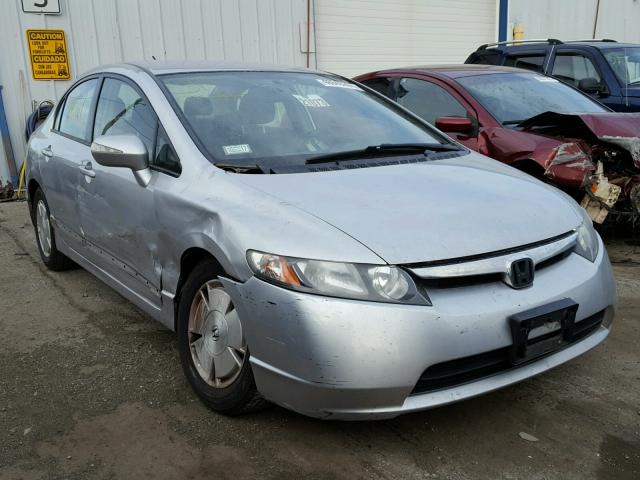 JHMFA36246S010821 - 2006 HONDA CIVIC HYBR SILVER photo 1