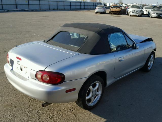 JM1NB353810218564 - 2001 MAZDA MX-5 MIATA SILVER photo 4