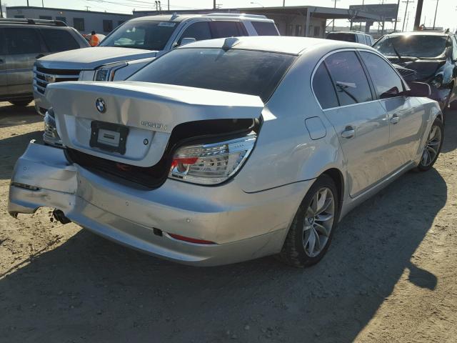 WBANW53588CT50623 - 2008 BMW 550 I SILVER photo 4