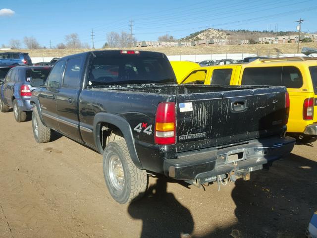 1GTHK231X2F152882 - 2002 GMC SIERRA K25 BLACK photo 3