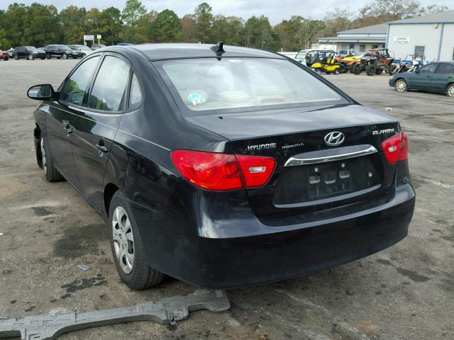 KMHDU4AD9AU196346 - 2010 HYUNDAI ELANTRA BL BLACK photo 3