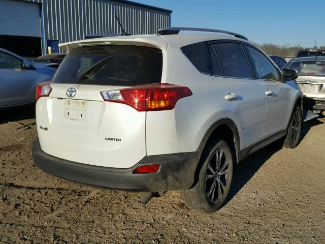 2T3YFREVXFW204853 - 2015 TOYOTA RAV4 LIMIT WHITE photo 4