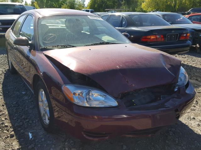 1FAFP56U46A179942 - 2006 FORD TAURUS SEL BURGUNDY photo 1