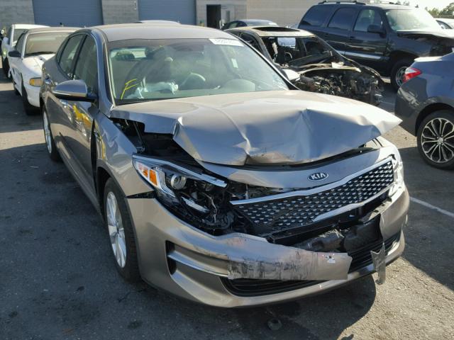 5XXGU4L31GG050639 - 2016 KIA OPTIMA EX GRAY photo 1