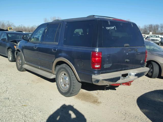 1FMRU17W02LA70414 - 2002 FORD EXPEDITION BLUE photo 3