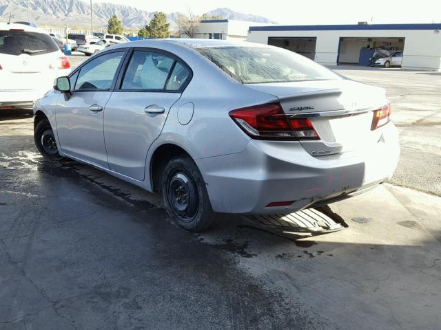 19XFB2F94DE039239 - 2013 HONDA CIVIC EXL SILVER photo 3