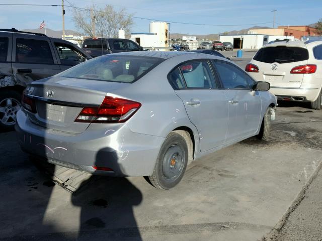 19XFB2F94DE039239 - 2013 HONDA CIVIC EXL SILVER photo 4