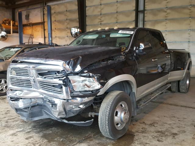 3D73Y4CL4AG141045 - 2010 DODGE RAM 3500 BLACK photo 2