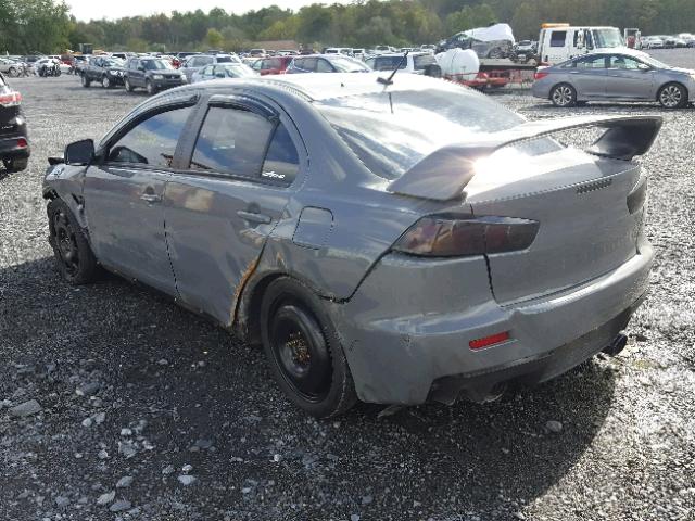 JA32W5FV9EU007292 - 2014 MITSUBISHI LANCER EVO SILVER photo 3