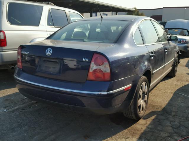 WVWPH63B62P289354 - 2002 VOLKSWAGEN PASSAT GLS BLUE photo 4