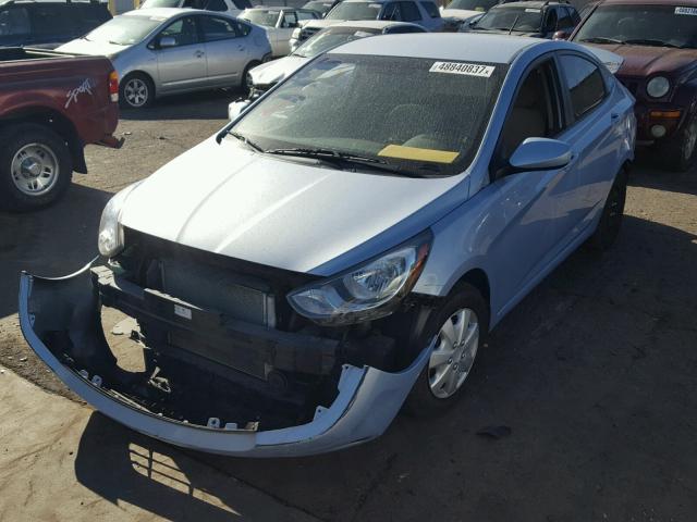 KMHCT4AE0CU180160 - 2012 HYUNDAI ACCENT GLS BLUE photo 2