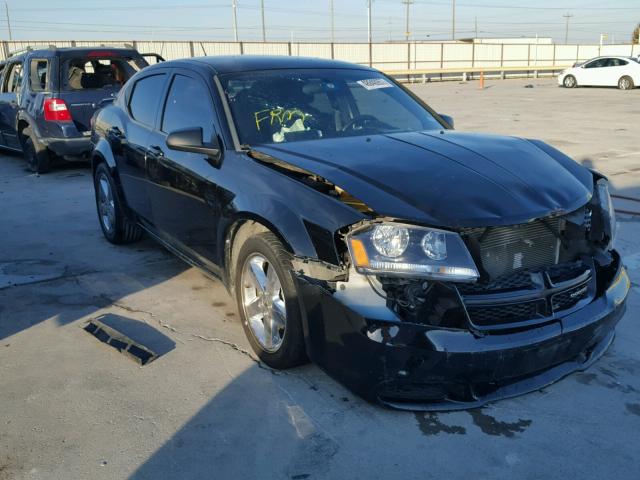 1C3CDZAGXDN771404 - 2013 DODGE AVENGER SE BLACK photo 1